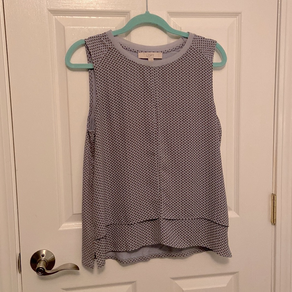 LOFT Sleeveless tank top light blue